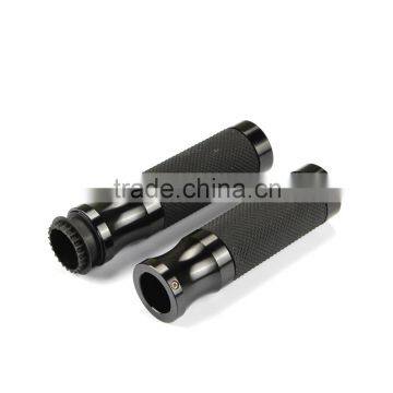 Soto Racing - 22mm Universal Motorcycle CNC Handle Bar / Handlebar Grips Leather and Aluminum Material photo-3