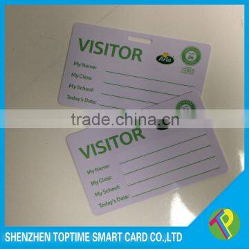 Hole punched Plastic ID card