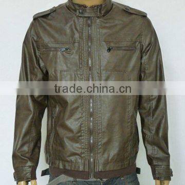 Mens Pu leather jacket