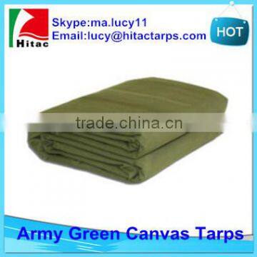 Army green canvas tarp,canvas truck tarpaulin