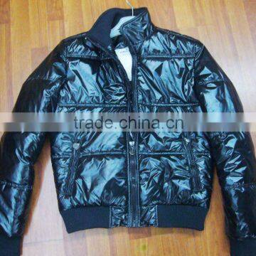 2012 Mens Shiny Black Coats and Jackets for Winter