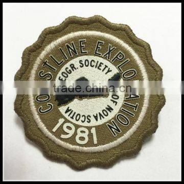 Polyester Garment Laser Cut Woven Badge