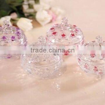 Home Decorative Crystal Glass Candy Pot photo-3