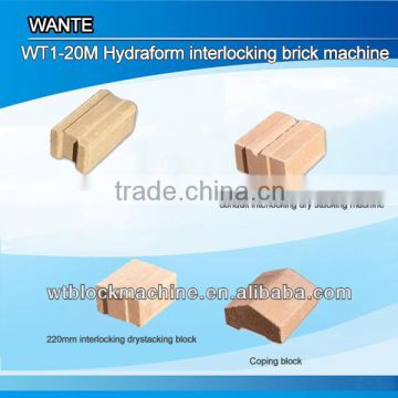 WT1-20 hydroform clay paver brick making machine for sale