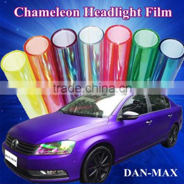 Good Quality 0.3*10m/Size Color Changing Chameleon Headlight Tint Film/ Car Window Light Film Sticker