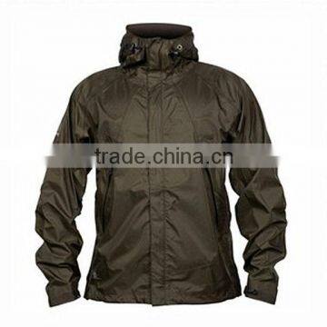 Men autumn outdoor dark olive waterproof jacket