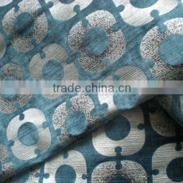 cotton/viscose velvet fabric with bronzing pattern