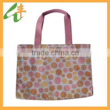 2014 new fashion printed canvas shopping bag