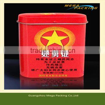 customized promotional tin box tin can for playing cards/poker