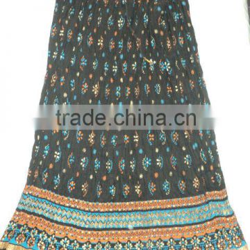 ethnic printed ladies long skirts