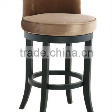 DIOU rubber wood round bar stool (DO-6013A)