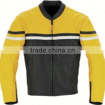 High Qaulity Cowhide Leather Motorcycle Jacket, Genuinie Leather Motorbike Racing Jacket, Racing Jacket for Men