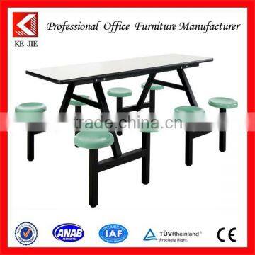 new design canteen table/modern canteen tables and chairs school dining table