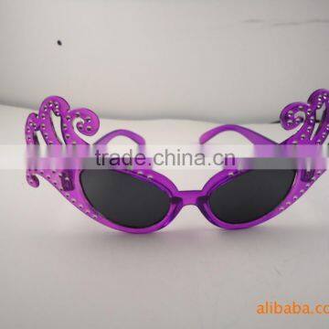 Carnival festival joke Plastic crazy party sunglasses/ funny crazy party glasses