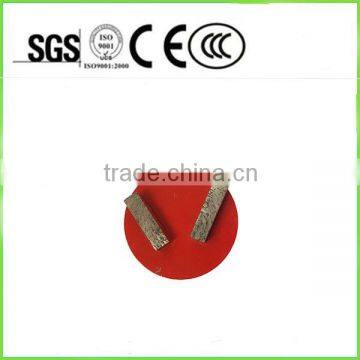 two bar segments diamond grinding plate for concrete