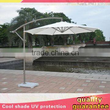 10 feet 3m garden banana hanging Offset Patio umbrella with cross base