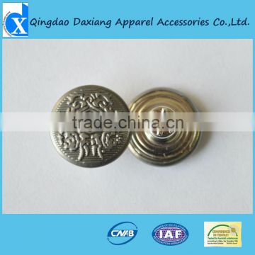 fancy emboss effect Custom jeans shank button