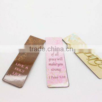 2016 new hot customised colorful souvenir magnetic bookmark