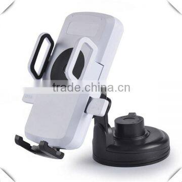 New products with holder stand 360 degree rotation mobile phone qi wireless car charger