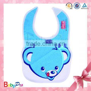 2015 Hot Sale Promotion Custom Print Waterproof Cotton Baby Bibs