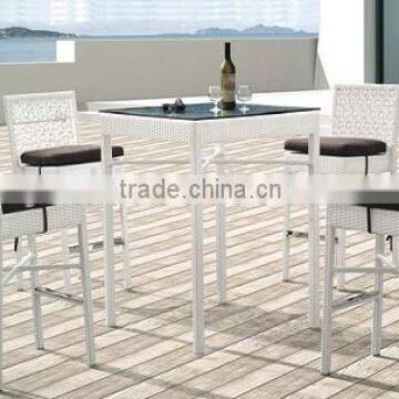 outdoor rattan bar chair & bar table