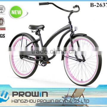 2016 26" single speed beach crusier bike/bicicleta cruiser/26 inch chopper bike for sale (PW-B26373)