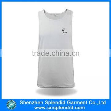 Cheap wholesale plain white blank tank tops men