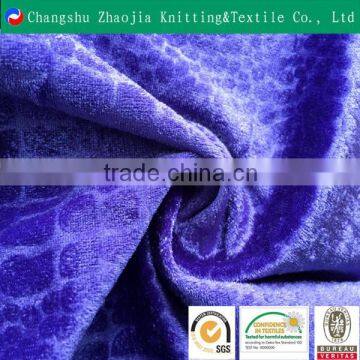 China Supplier Crocodile Wholesale Embossed Upholstery Velvet Fabric ZJ011-2 photo-4