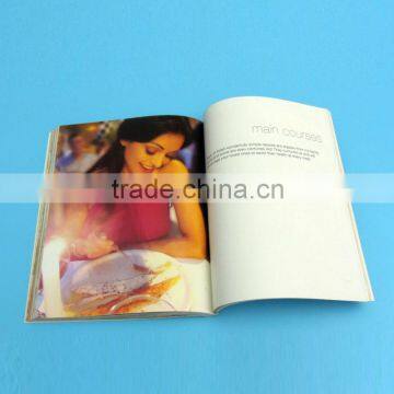 2015 most popular new design full color illustrated cookbook/recipe printing with perfect art paper