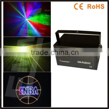 2 watt RGB full color Animation laser light with SD+2D+3DPattern(637nm red thin beam),christmas laser projector, outdoor light