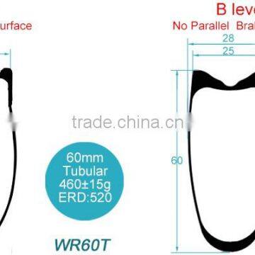 CBK 25mm Wide 60mm Wide U Shape 700c Road Road Bicycle Cycle Rim Tubular