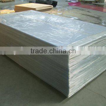 Transparent rigid PVC sheets with 2 sides PE masking