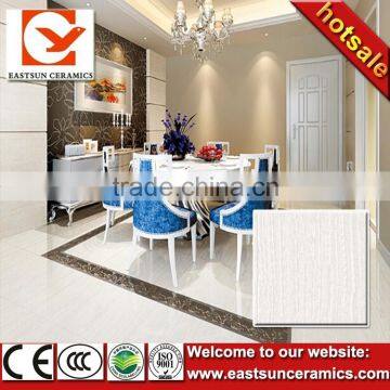 600x600 white linestone porcellanato polished floor tiles