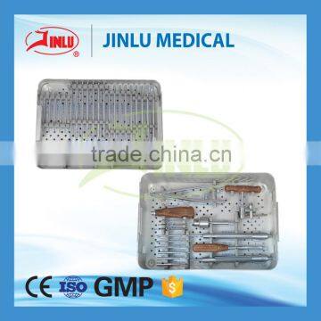 Orthopedic instrument surgical extractor set, surgical instrument screw extractor