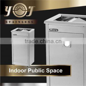 Shopping Mall Hospital Stainless Steel Unique Types Of Waste Bin