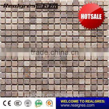 New model competitive natural marble stone mosaic tile mat