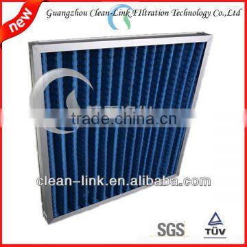 aluminum frame washable synthetic fiber panel filter