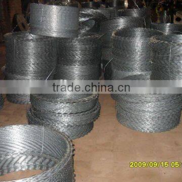 Razor barbed wire rope