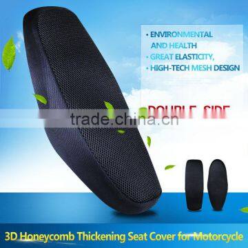 Best price motorcycle 3D air half mesh fabric Double-side thickening seat cover