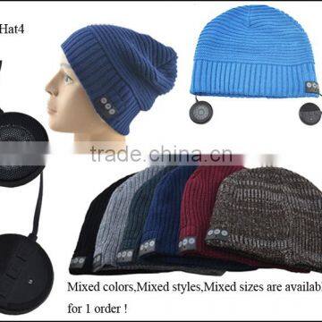 Hot Sale Wirelss Headphone Hats Cap Winter Knitted Bluetooth Beanie