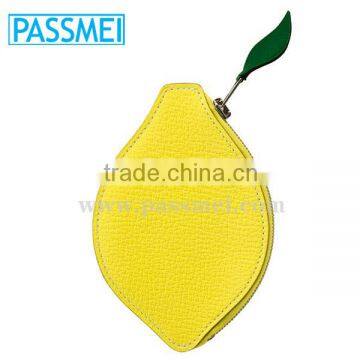Leather Yellow Coin Bag,green and Yellow Coin Wallet photo-1