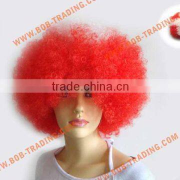 bob trading high quality football fan wig/hair football fan's wig