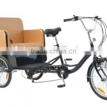 2015 hot sale 20" adult rickshaw/tricycle/trike/bicycle/cycle