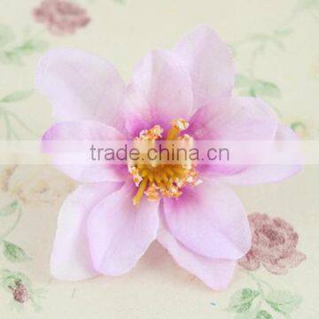 2016 wholesale fabric lily artificial silk flower head