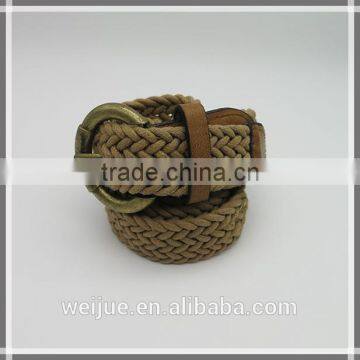 Retro elastic fabric belt for women