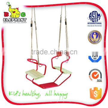 PE outdoor double swing chair for children