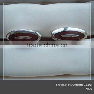 X006 316l stainless steel vintage brass cufflink findings