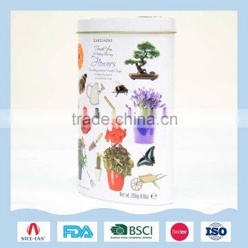 Oval Game Tin Box for Kids' Playing Tools Storage photo-2