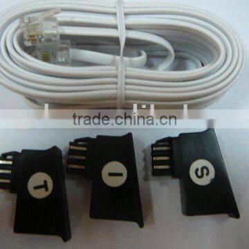 Telephone cable with TAE F T.S.I ADAPTER