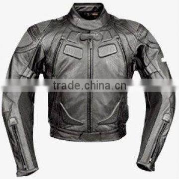 DL-1190 Leather Motorbike Jacket , Motorcycle Garments